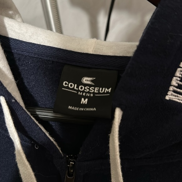 Penn State University Zip Up Hoodie - Navy and White embroidered - Picture 5 of 5